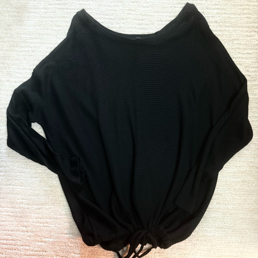 Express Black Knit Sweatshirt
